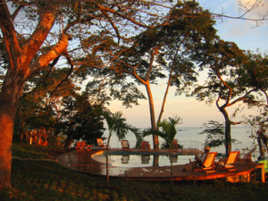 Relax by the pool at Hotel Cala Mia in Panama.  The 11 room botique hotel is for those visitors who wish to get awayy fom the crowds in Panama.