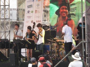 Young musicians take the stage in Casco Viejo at Panama Jazz Fest 2012