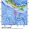 Seismic Map of earthquake south of panama on Wednesay, January 25, 2012