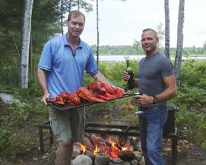 John Brier, left, and Jack Mosher plan to export Maine lobster to Panama and other parts of Latin America later this year, when a free-trade deal removes tariffs on U.S. exports.