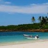 Fishing Boats rest near shore on Isla iguana