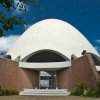 The Bahai House of Worship, completed in 1972, is one of only eight in the world.