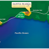 Map to the new Santa Marie Golf Course in Panama City, Panama