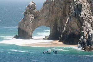 This rock formation can be seen on the way to Panama Canal. Some tourists dare to have a closer look.