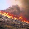 Landfill fire Burns in Panama City, Panama