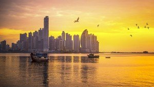 Panama Skyline Golden