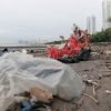 Plastic Bags Littering Panama Shoreline